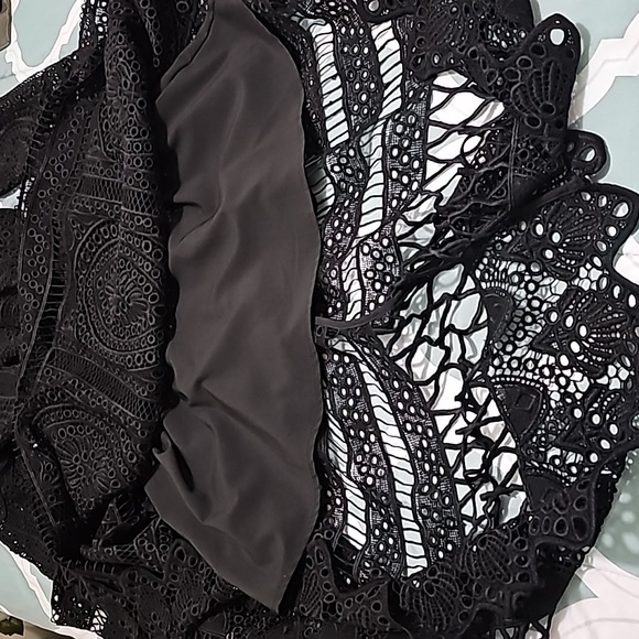 ASILIO, EXCELLENT black midi dress by SZ 6 - Picture 11 of 14